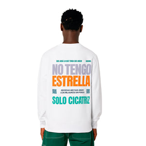 No tengo estrella, solo cicatriz — Sudadera Mano Santo